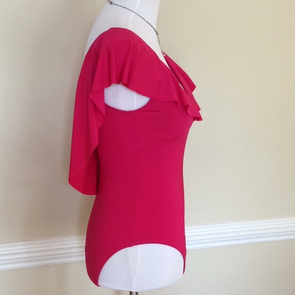 Trina Turk NWT fushia one piece - Picture 4 of 10